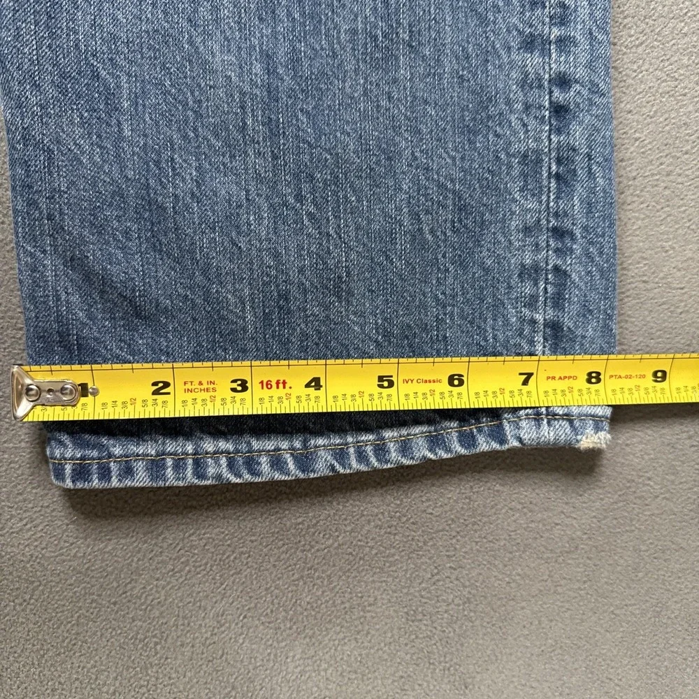 Polo Ralph Lauren Jeans Mens 33x32 Blue Hampton Relaxed Straight‎ Mid Rise Denim